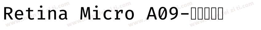 Retina Micro A09字体转换